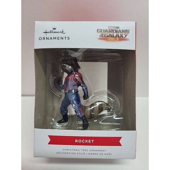 Hallmark Ornament Christmas tree Rocket Raccoon Guardians Of The Galaxy Vol‎ 3 - Picture 1 of 6
